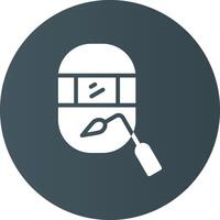 Welding Mask Creative Icon Design vector