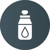 Water Bottle Creative Icon Design vector