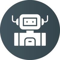 Industrial Robot Creative Icon Design vector