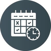 Schedule Creative Icon Design vector