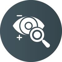 Eyesight Check Creative Icon Design vector