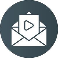 Video Email Creative Icon Design vector