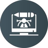 Digital Art Creative Icon Design vector