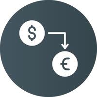 Currency Exchange Creative Icon Design vector