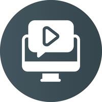 Video Tutorial Creative Icon Design vector