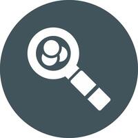 Magnifying Glass Creative Icon Design vector