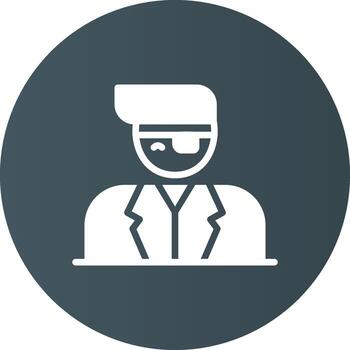 Eye Patch Creative Icon Design vector