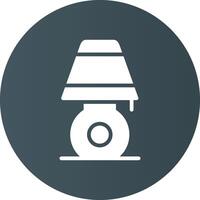 Desk Lamp Creative Icon Design vector