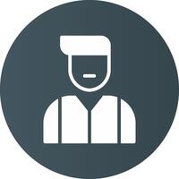 Waiter Creative Icon Design vector