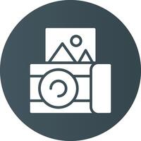 Instant Camera Creative Icon Design vector