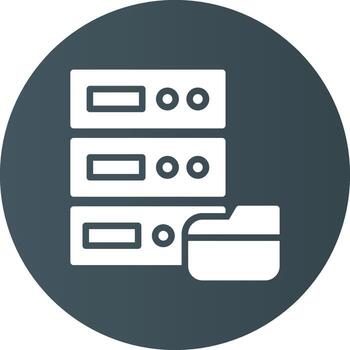 diseño de icono creativo de base de datos vector