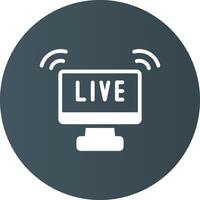 Live Streaming Creative Icon Design vector