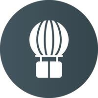 Hot Air Balloon Creative Icon Design vector