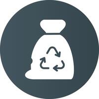 Garbage bag Creative Icon Design vector