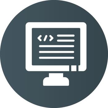 diseño de icono creativo de código vector
