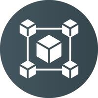 Blockchain Creative Icon Design vector