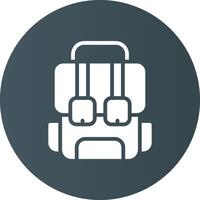 Backpack Creative Icon Design vector