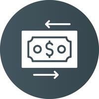 Money Transfer Creative Icon Design vector