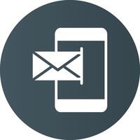 Mobile Email Creative Icon Design vector