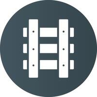 Train Tracks Creative Icon Design vector