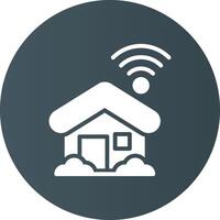 Smart Home Creative Icon Design vector