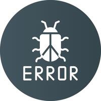 diseño de icono creativo de error vector