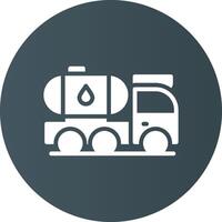 Tanker Truck Creative Icon Design vector