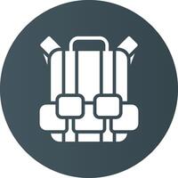 diseño de icono creativo de bolsa de viaje vector