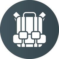 Travel Bag Creative Icon Design vector