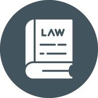 Law Book Creative Icon Design vector