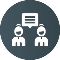 Discuss Creative Icon Design vector