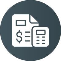 Budgeting Creative Icon Design vector