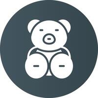 Teddy Bear Creative Icon Design vector