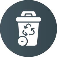 Recycling Bin Creative Icon Design vector