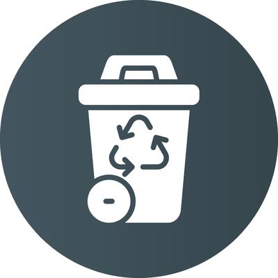 Recycling Bin Creative Icon Design