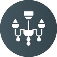 Chandelier Creative Icon Design vector