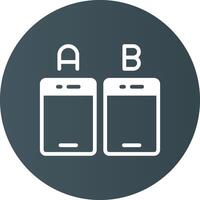 Ab Testing Creative Icon Design vector