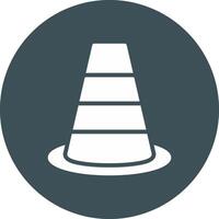 Traffic Cone Creative Icon Design vector