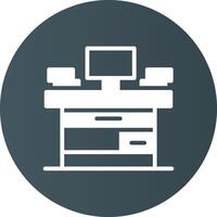 Desk Creative Icon Design vector