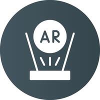 Augmented Reality Creative Icon Design vector