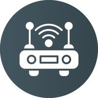 Wifi Router Creative Icon Design vector