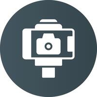 Selfie Stick Creative Icon Design vector