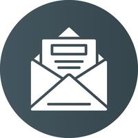 Open Email Creative Icon Design vector