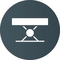 Folding Table Creative Icon Design vector