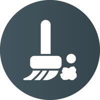 Broom Creative Icon Design vector