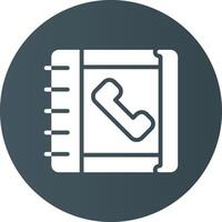 Phonebook Creative Icon Design vector