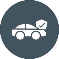 Car Insurance Creative Icon Design vector