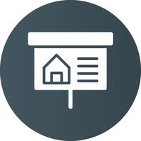 Property Presentation Creative Icon Design vector