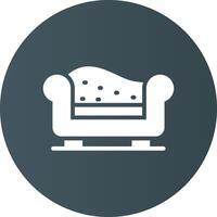 Chaise Longue Creative Icon Design vector