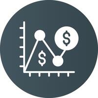 Average Dollar Sale Creative Icon Design vector